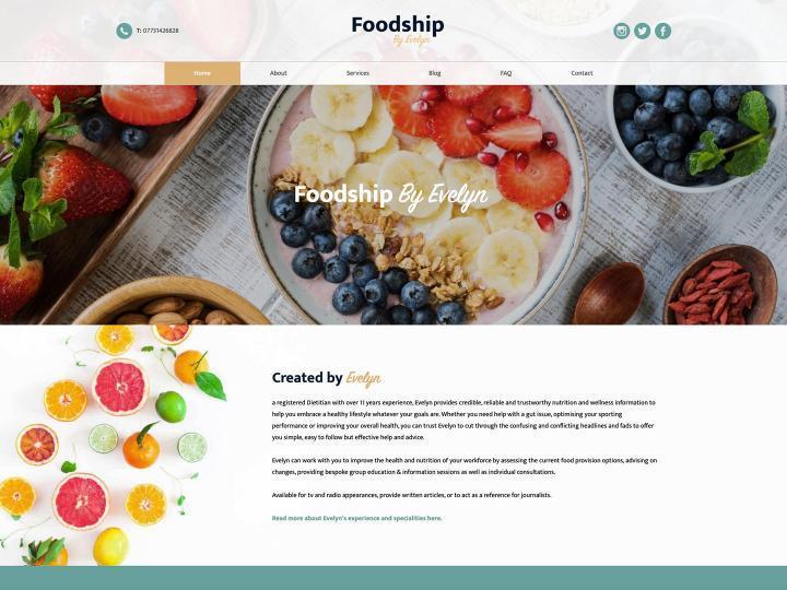 Foodship website created by it'seeze Web Design Chelmsford