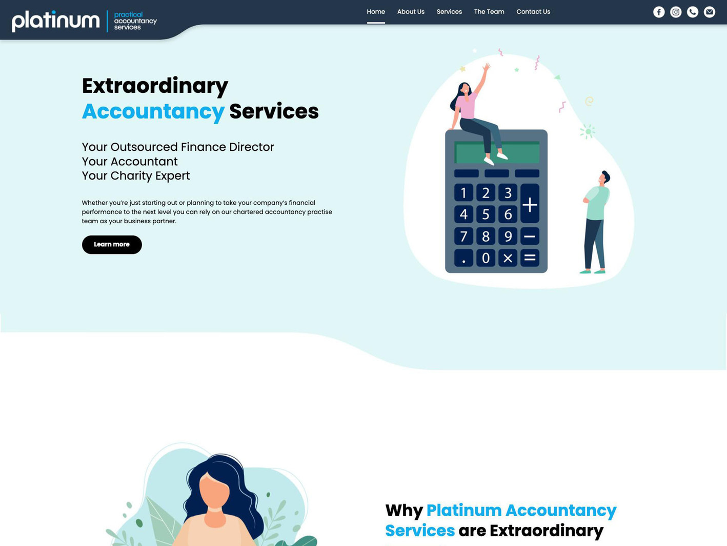 Platinum Accountancy Services - Created by it'seeze Web Design Colchester