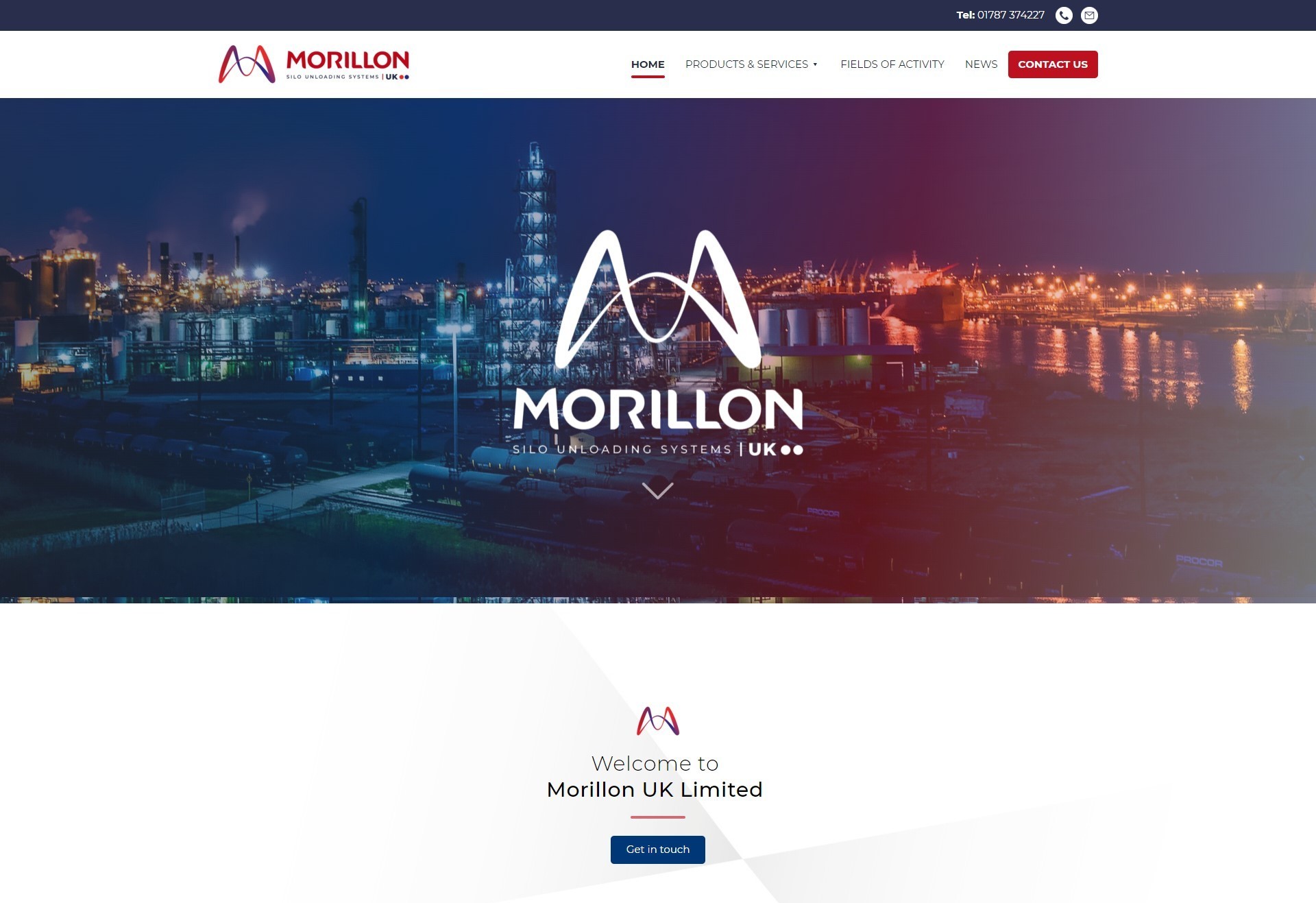 Morillon website screen grab