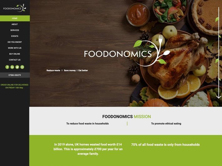 A food wastage website design