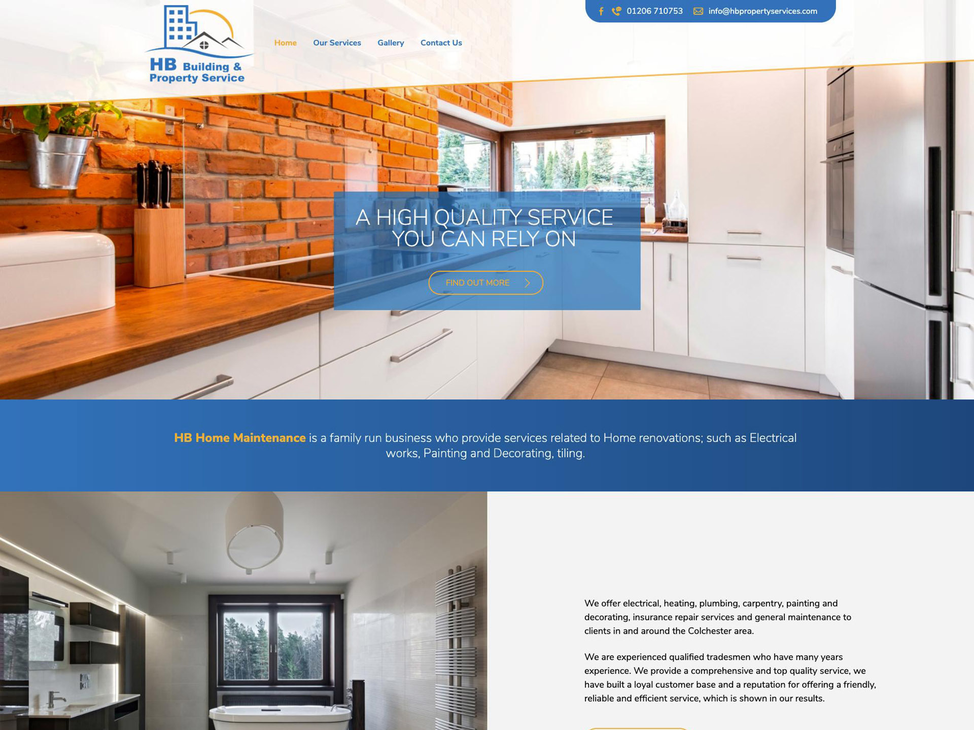 A website design by it'seeze Colchester